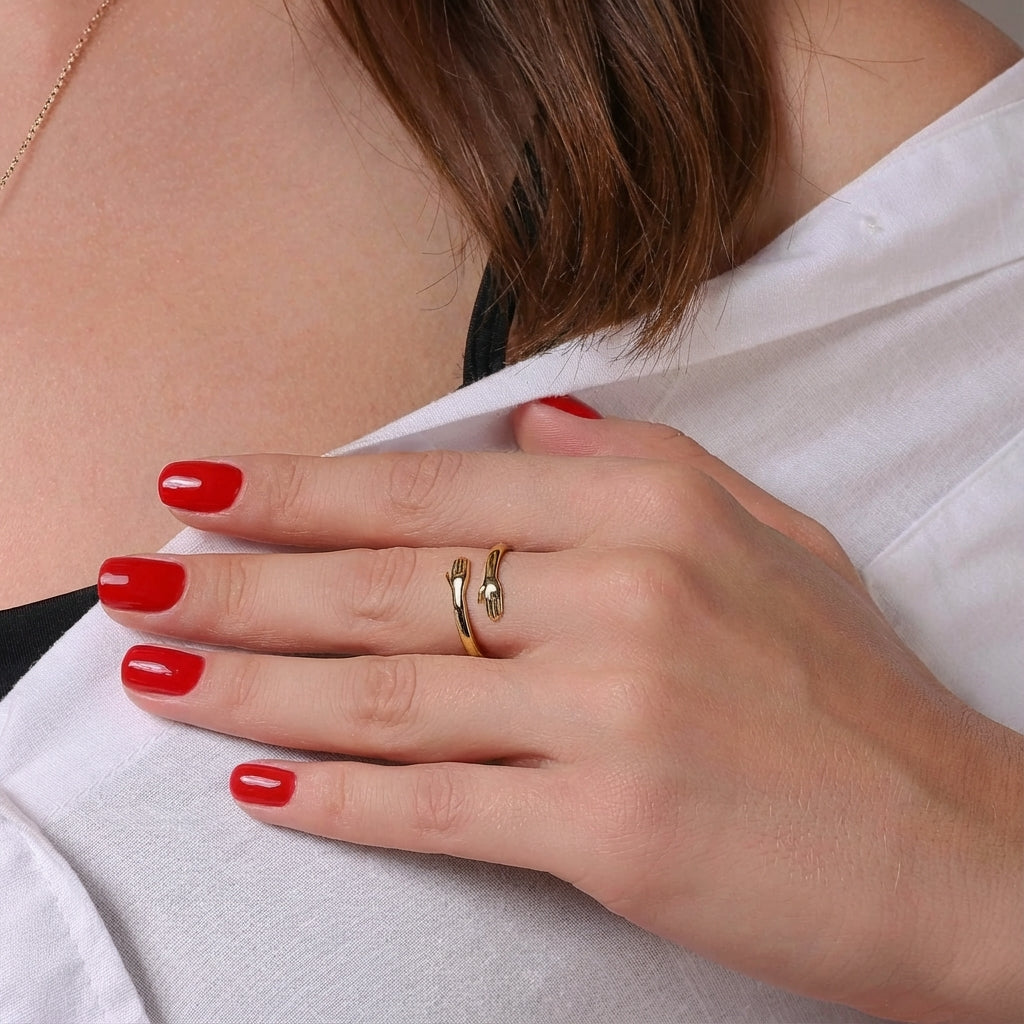 Collar & Anillo Abrazo Eterno - Black Friday Special