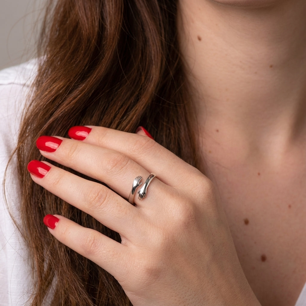 Collar & Anillo Abrazo Eterno - Black Friday Special